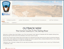 Tablet Screenshot of outbacknsw.com.au
